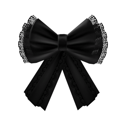gothic lace bow eyepatch w/o cross Roblox item
