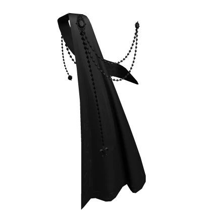 1.0 Royal sash with cape - black | Roblox Item - Rolimon's