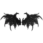 Gunmetal Wraithveil Wings