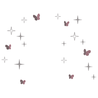 kuromi butterfly sparkle aura (pink)