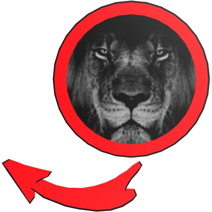 Lion Red Meme Circle | Roblox Item - Rolimon's