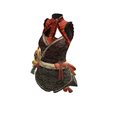 ✨Chinese Red Panda Kung Fu Cheongsam Costume thumbnail