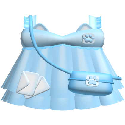 . ‿ ♡ cute mailman dress in blue