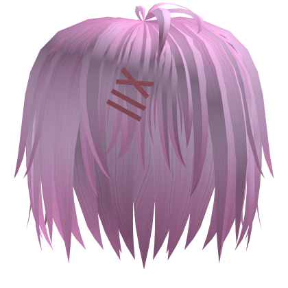 Pink Messy Emo Hairstyle Roblox item