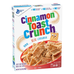 A box of cinnamon toast crunch