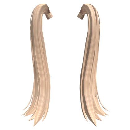 Blonde Long Pigtail Hair Extensions Roblox