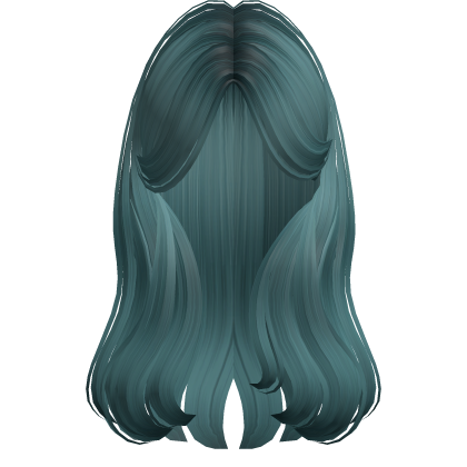 Dark Teal Y2K Long Wavey Preppy Hair Roblox item
