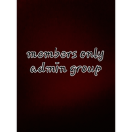 Members only the admin group