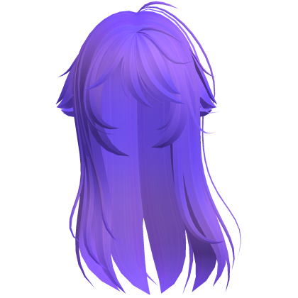 Purple Shy Moe Cat Girl Windy Whispy Hair