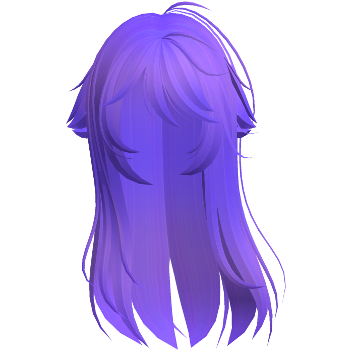 Purple Shy Moe Cat Girl Windy Whispy Hair