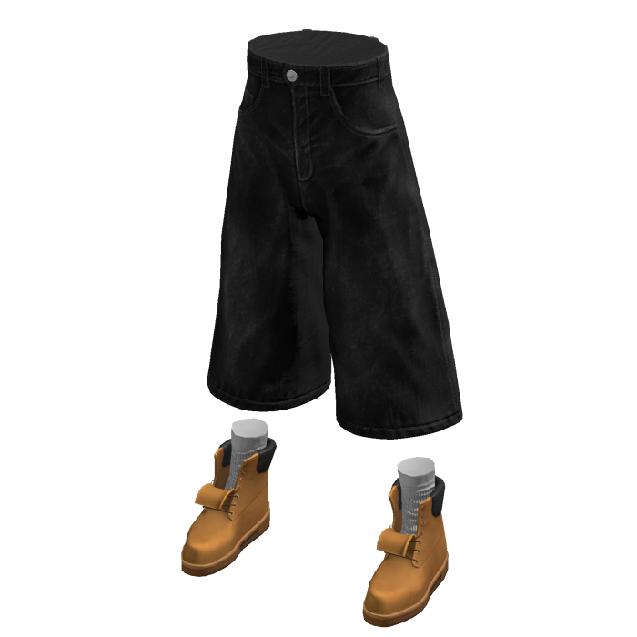 Distressed Shorts Black Denim Designer Baggy Jorts