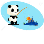 panda and fish group