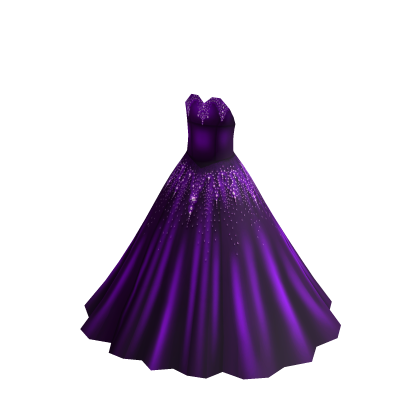 A-Line Ball Gown w Heart Neckline - Purple thumbnail