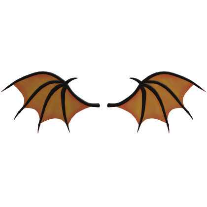 Orange Bat Wings