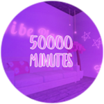 50000 minutes played