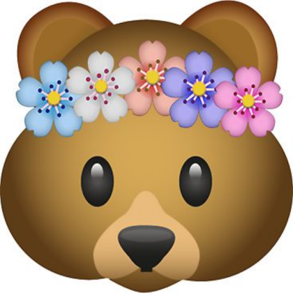 Cute bear emoji Roblox decal