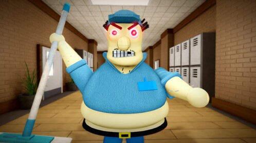 Escape Evil Janitor Obby (FIRST PERSON OBBY!)