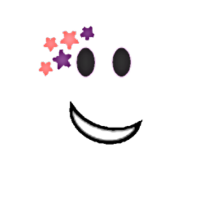 Pink And Purple Starry Night Face Roblox decal