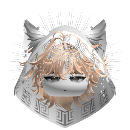 Egyptian Mullet w/ Divine Silver White Hood