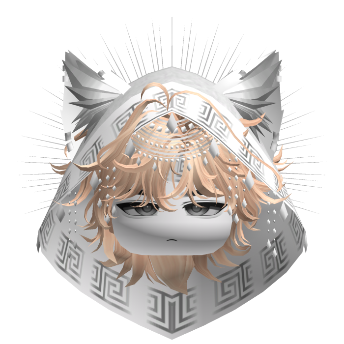 Egyptian Mullet w/ Divine Silver White Hood