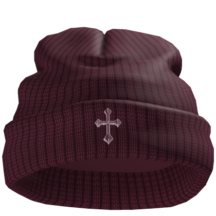 Chrome Cross Worn Beanie
