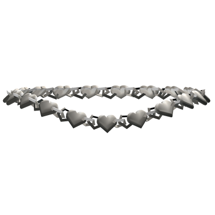 Y2K Silver Heart Necklace (1.0)