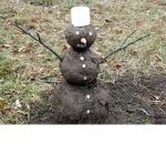 the dirt snowmen