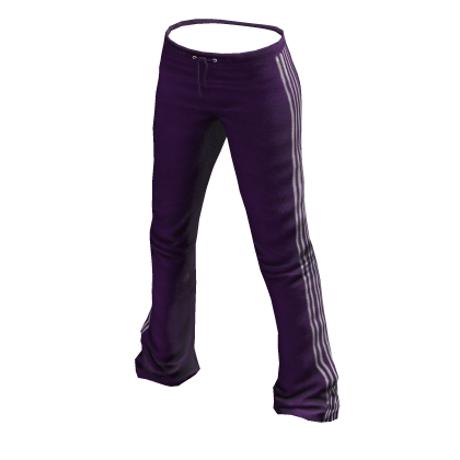 2K Purple Striped Track Retro Joggers Pants
