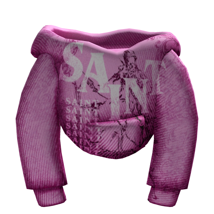 Pink Designer saint Male hoodie