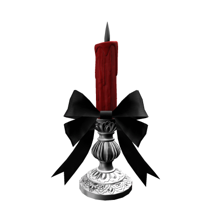 cute gothic red candle 