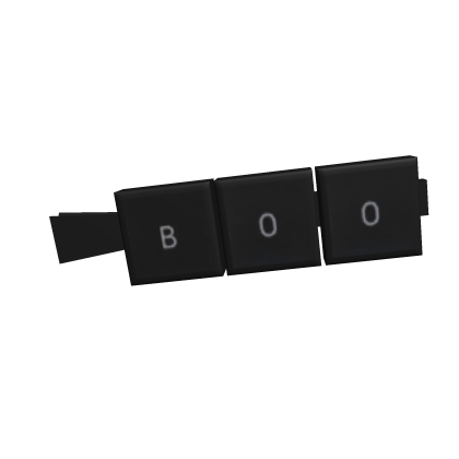 Black Keyboard HairClip [Boo]