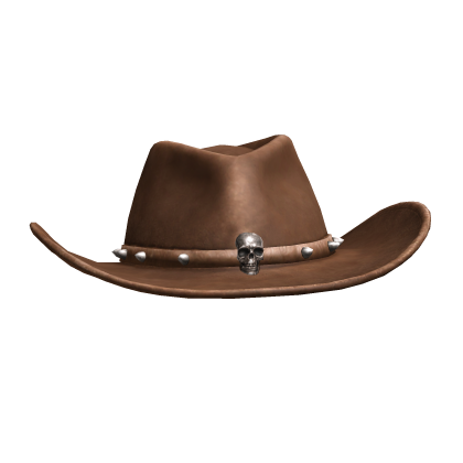 Light brown Skull Cowboy Hat