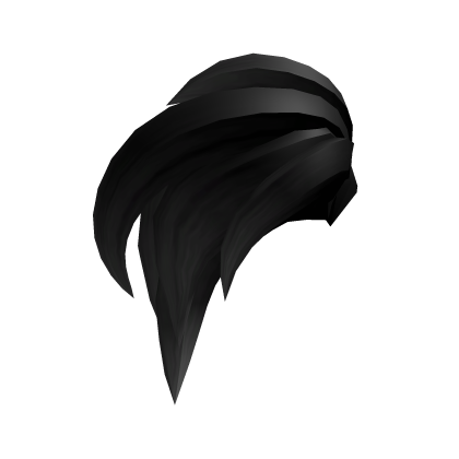 Black Long Hair Tuft Bangs Roblox item