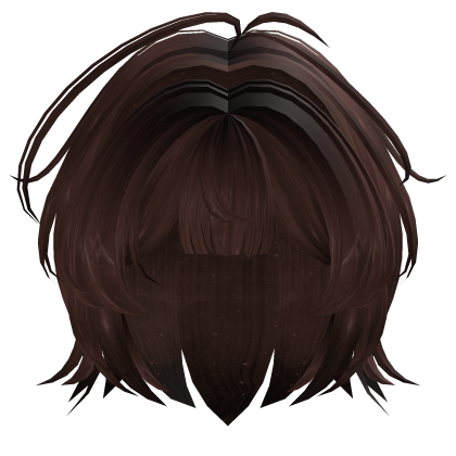 Brown Fluffy Layered Bob Roblox item