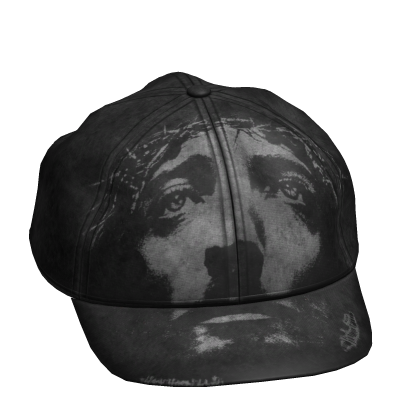 Tilted Black Jesus Grunge Cap