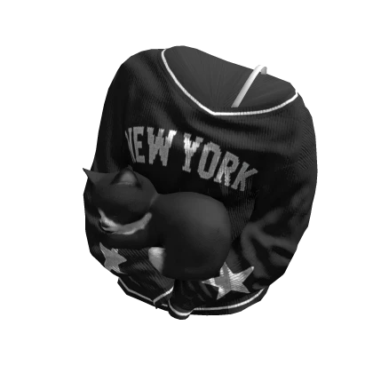 Brown New York Off-Shoulder Sweater w/ Cozy Cat | Roblox Item