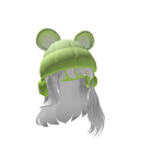 Hair with Green Bear Beanie
