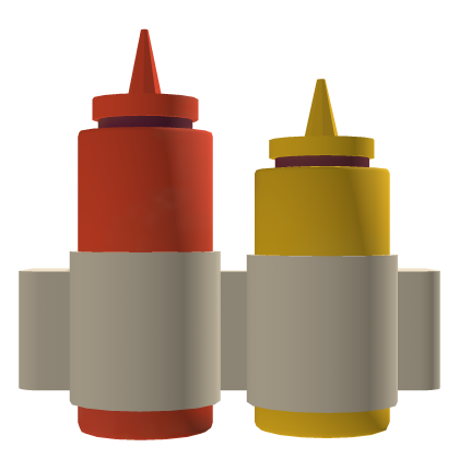 Ketchup Mustard Bottles Fast Food Sauce