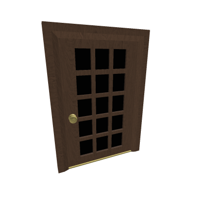 Full View Glass Door Wooden