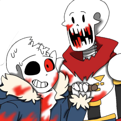 Horror Tale Papyrus and Sans Roblox decal