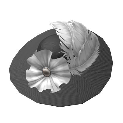 Elegant Feathered Fascinator Hat (Black)