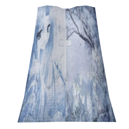 Shy Blue Anime Girl cape Roblox item