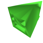 cursed green cube