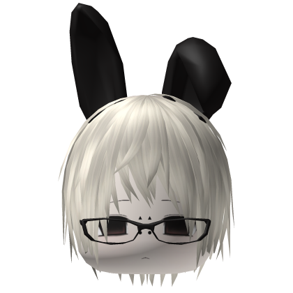 Emo Blonde Hair Boy w/ Bunny Ears Roblox item