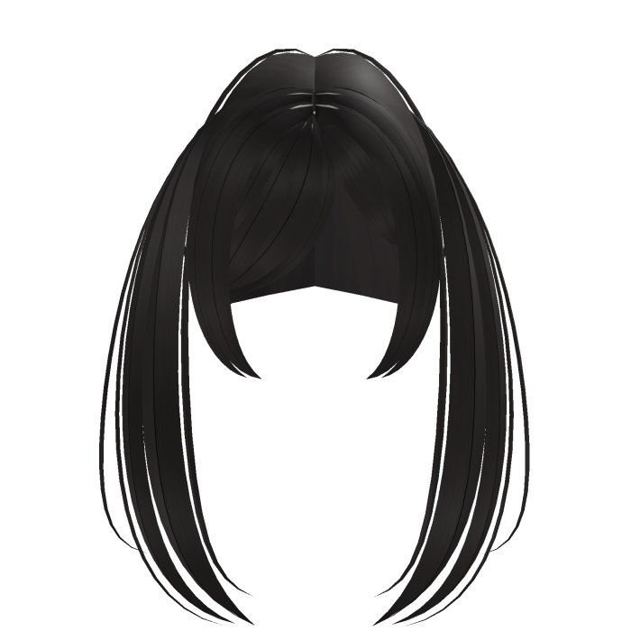 cute long moe pigtails ash brown