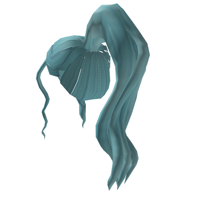 Low Poly Bubblegum Blue Ponytail Hair Roblox item