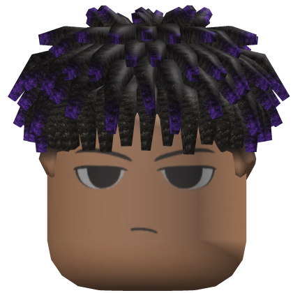 Short Curly Twists Hair (Black/Purple)