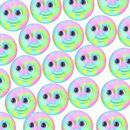 Tie-Dye Emoji Moon Pattern Roblox decal