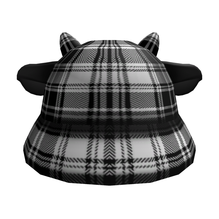 ꒰ᐢ⸝⸝⸝⸝ᐢ꒱: plaided lamb bucket hat w cat bells