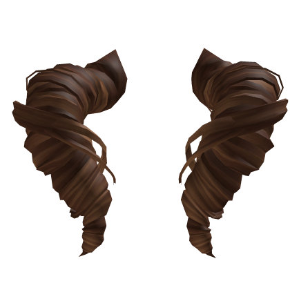 Fluffy Dark Brown Cacao Cinnamon Twin Drills